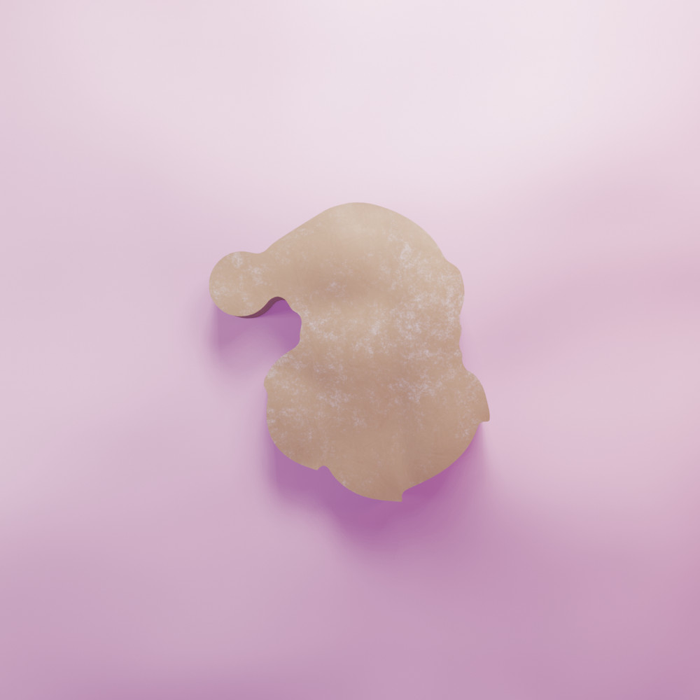 Santa Head Christmas cookie cutter