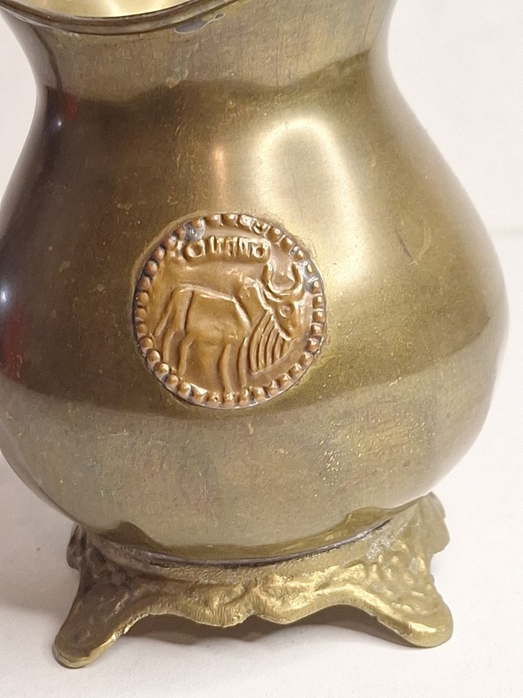 Vintage Solid Brass Watering Pitcher Small 4.5"