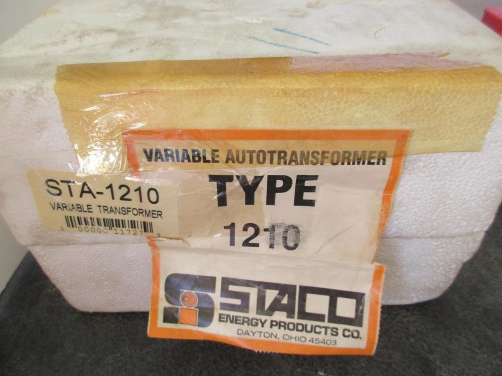 1210 STACO Variable Transformer Single Phase Input 120V Output 12 Amp New Open B