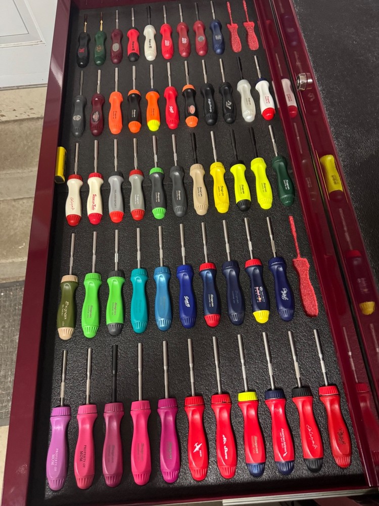 Snap-on SSDMR4B Ratcheting Screwdriver Foam Organizer | Custom Toolbox Insert