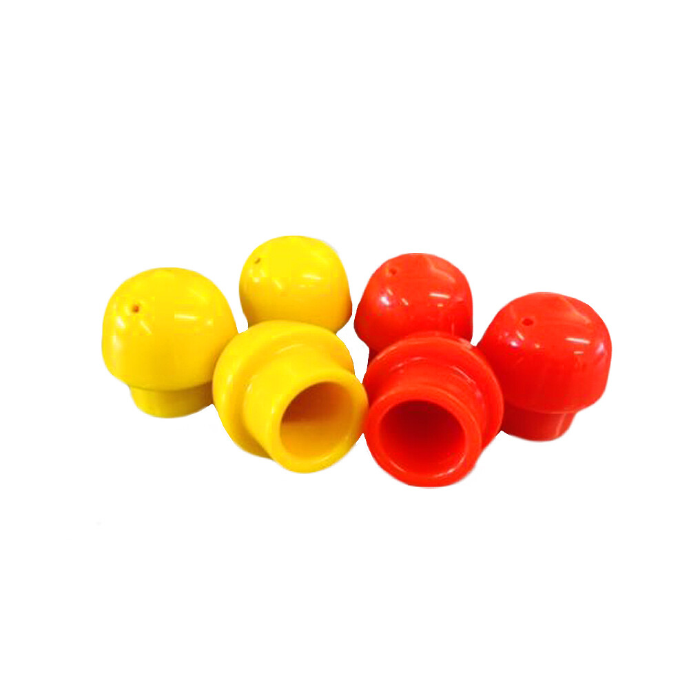 25 Pack SCBA Cylinder Valve Thread Protector Caps Orange