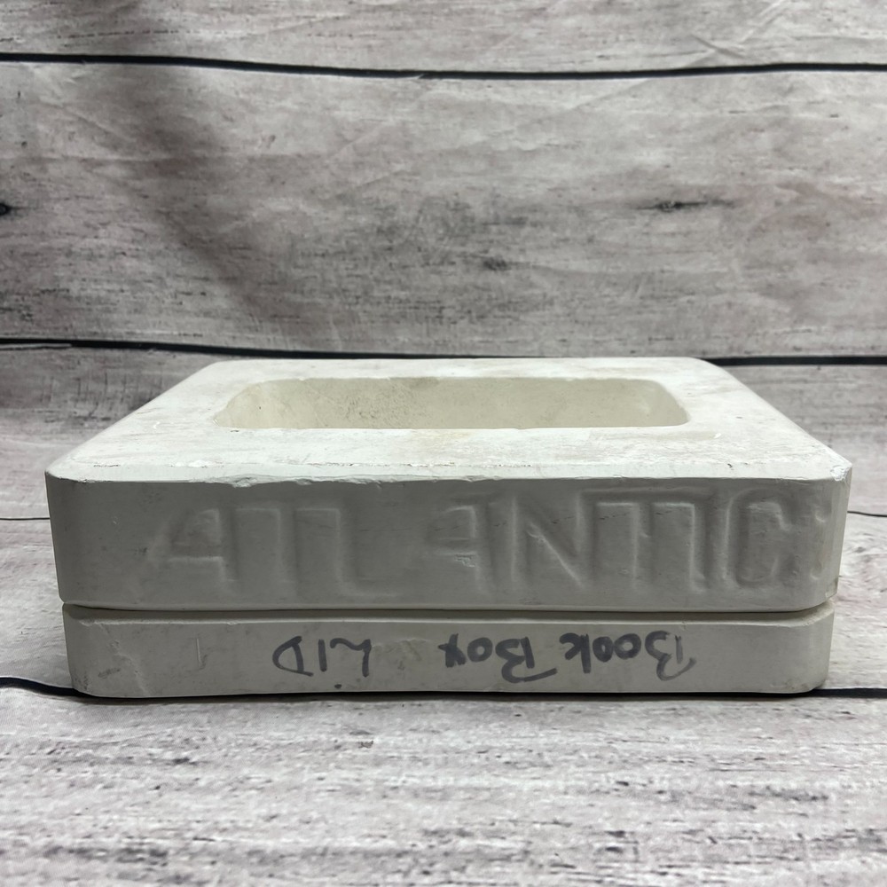 Atlantic Ceramic Casting Mold Book Box Lid #A-419