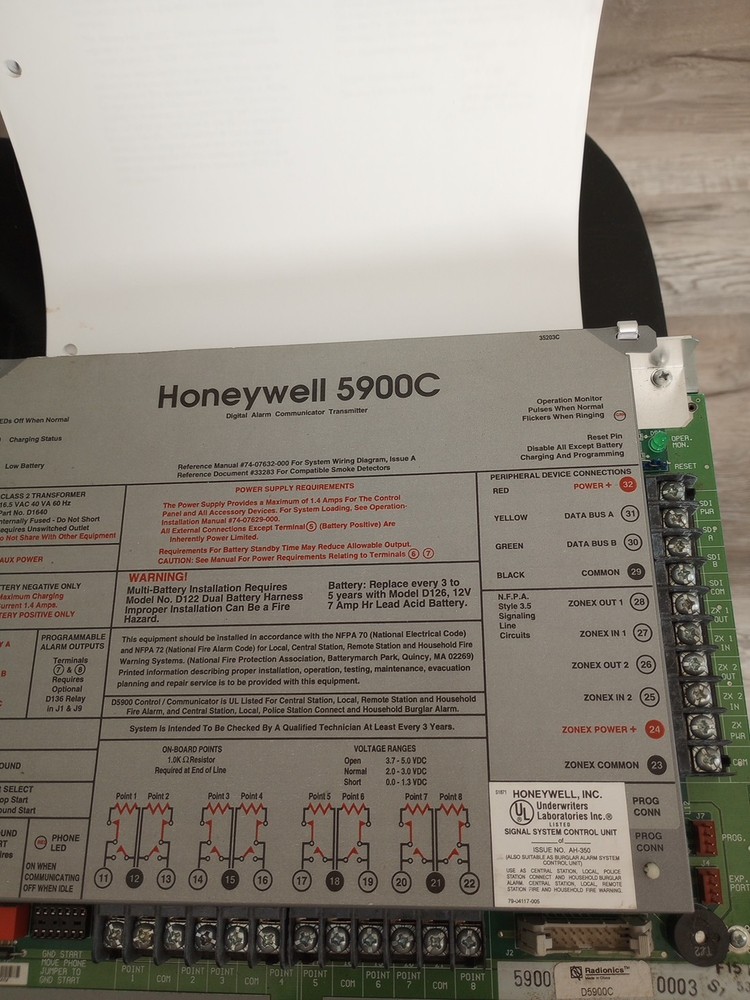 HONEYWELL 5900C DIGITAL ALARM COMMUNICATOR