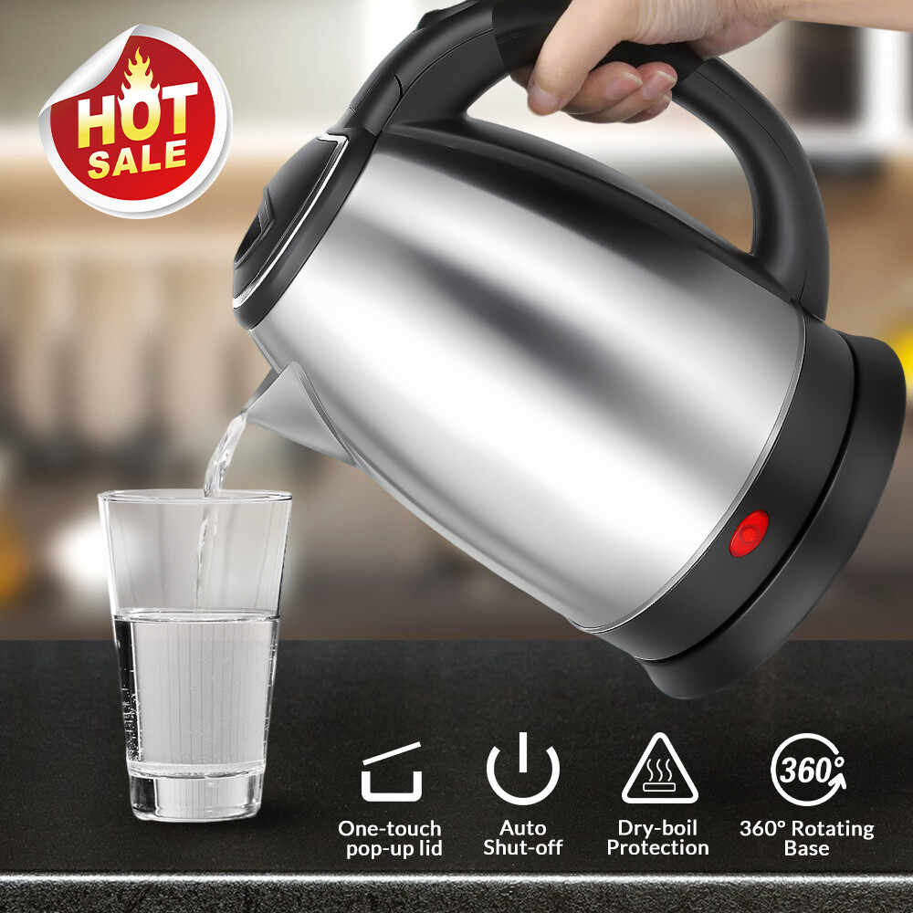 2.0L Hot Water Kettle Electric BPA-Free Stainless Steel Tea Kettle Electric USA