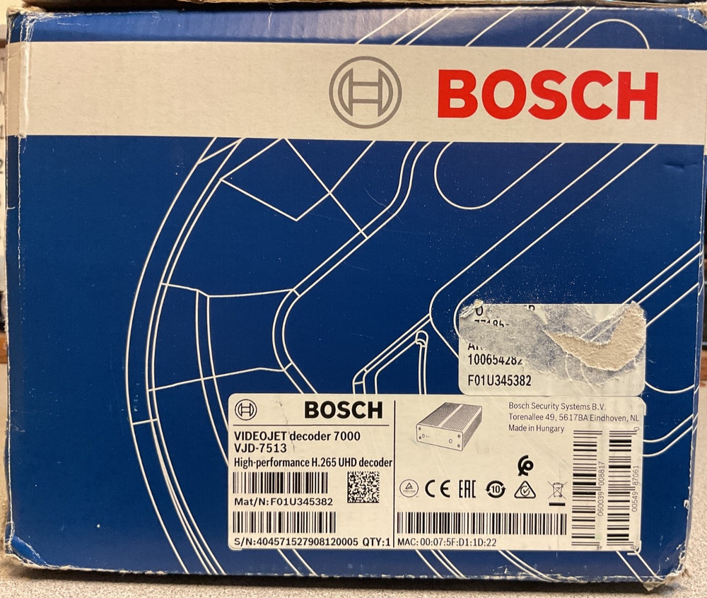 New Sealed Bosch Videojet Decoder 7000 VJD-7513