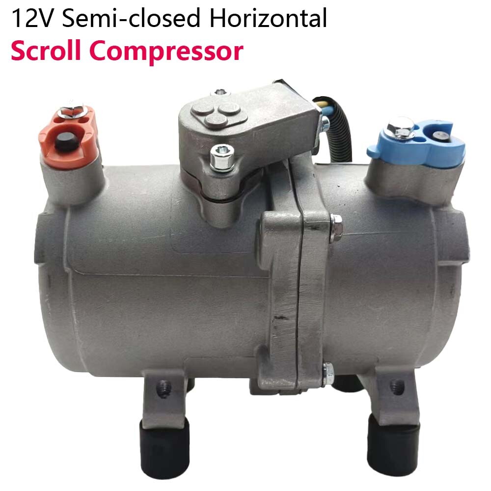 12V Electric Auto Air Conditioner Scroll Compressor A/C With Control Panel Kit