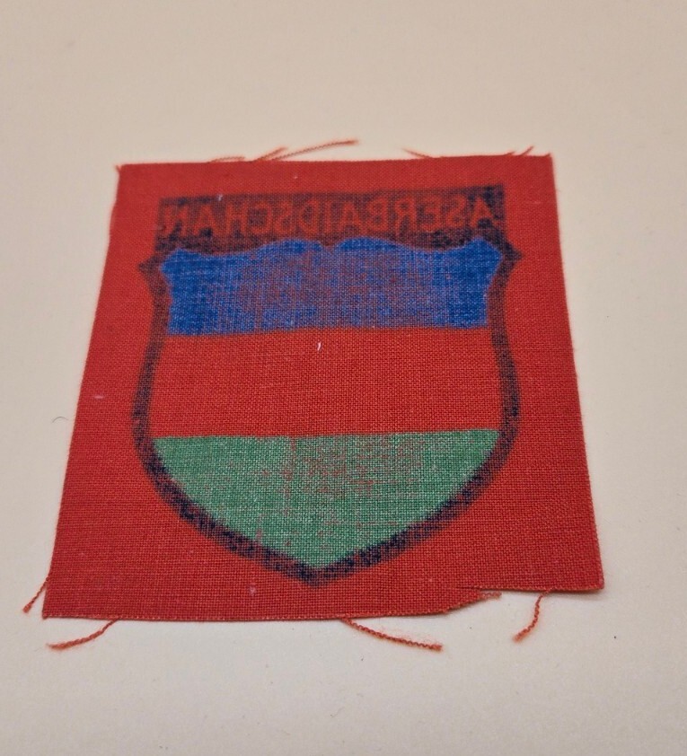WWII German Foreign Legion Shoulder Patch ASERBAIDSCHAN Original