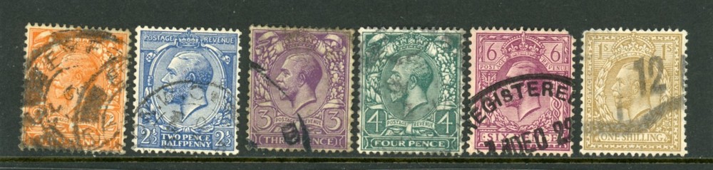 GREAT BRITAIN George V between #162-172 / 22-10-6j /,  used