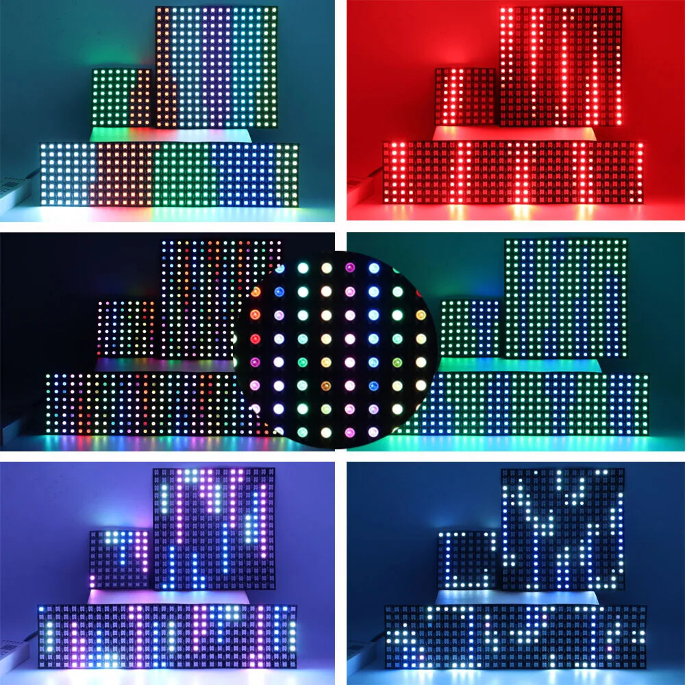 WS2812B LED Digital Flexible Individually Addressable Panel Pixel Screen