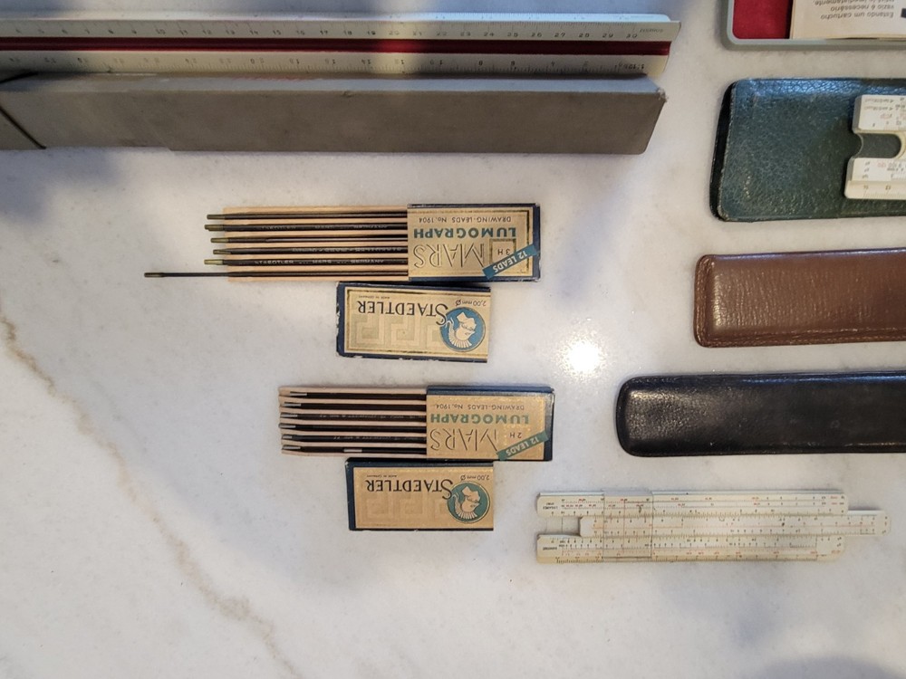 Vintage Arquitectual Drawing Instruments Set