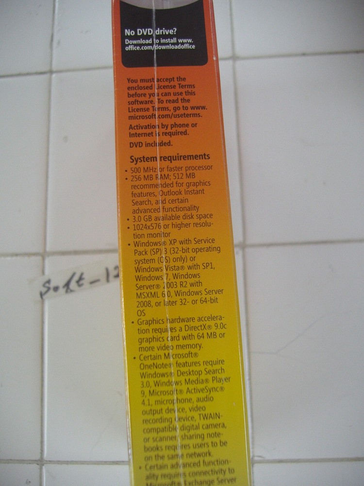 Microsoft Office 2010 Professional For 2 PCs Full Version =NEW SEALED BOX=