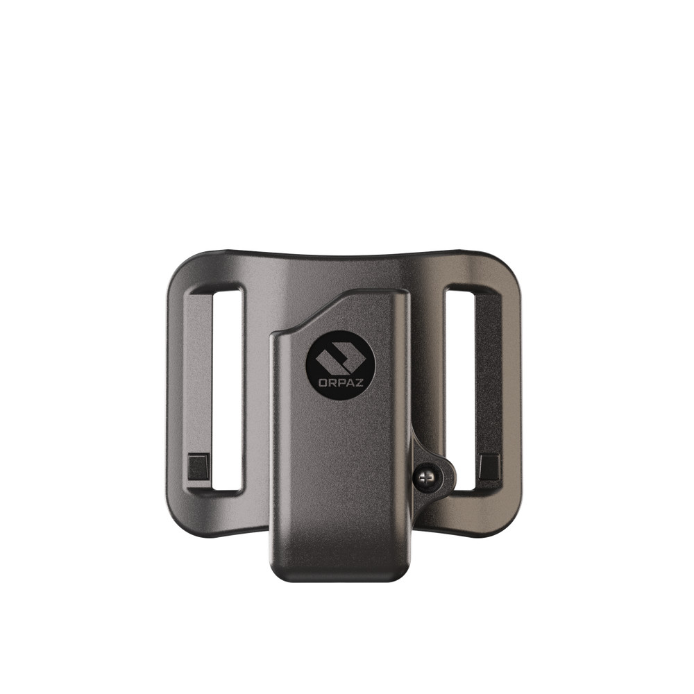Orpaz Pistol Mag Pouch, Magazine Holster w/ Belt-Loop, for 1XDBL Stack POLYMER