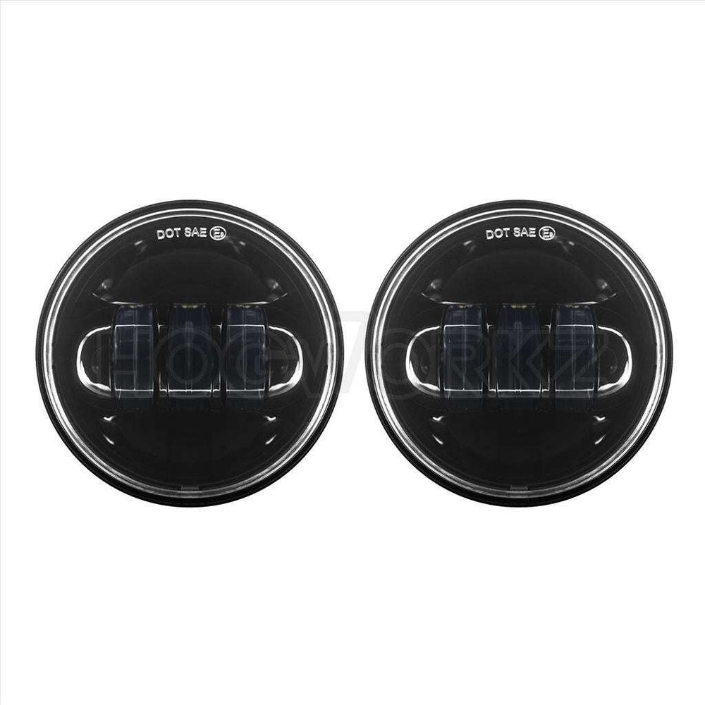 Hogworkz Blackout 7" LED Harley Daymaker Style Headlight w/ Auxiliary Passing...
