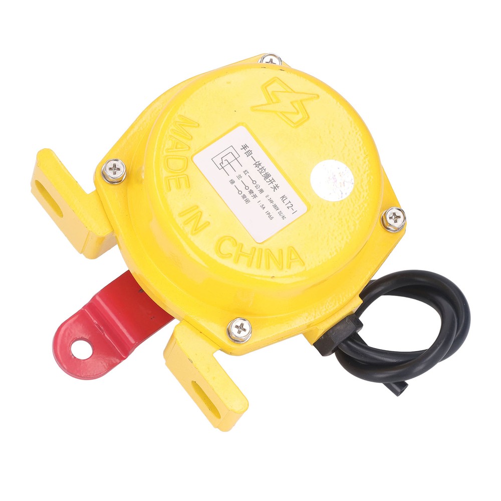 2 Way Pull Rope Cord Switch Emergency Stop Pull Rope Limit Switch 24V-380V