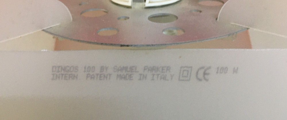 LIGHTING-MODERNISM-DESIGN-DINGOS-DESIGNER SAMUEL PARKER-LAMP-PLASTIC