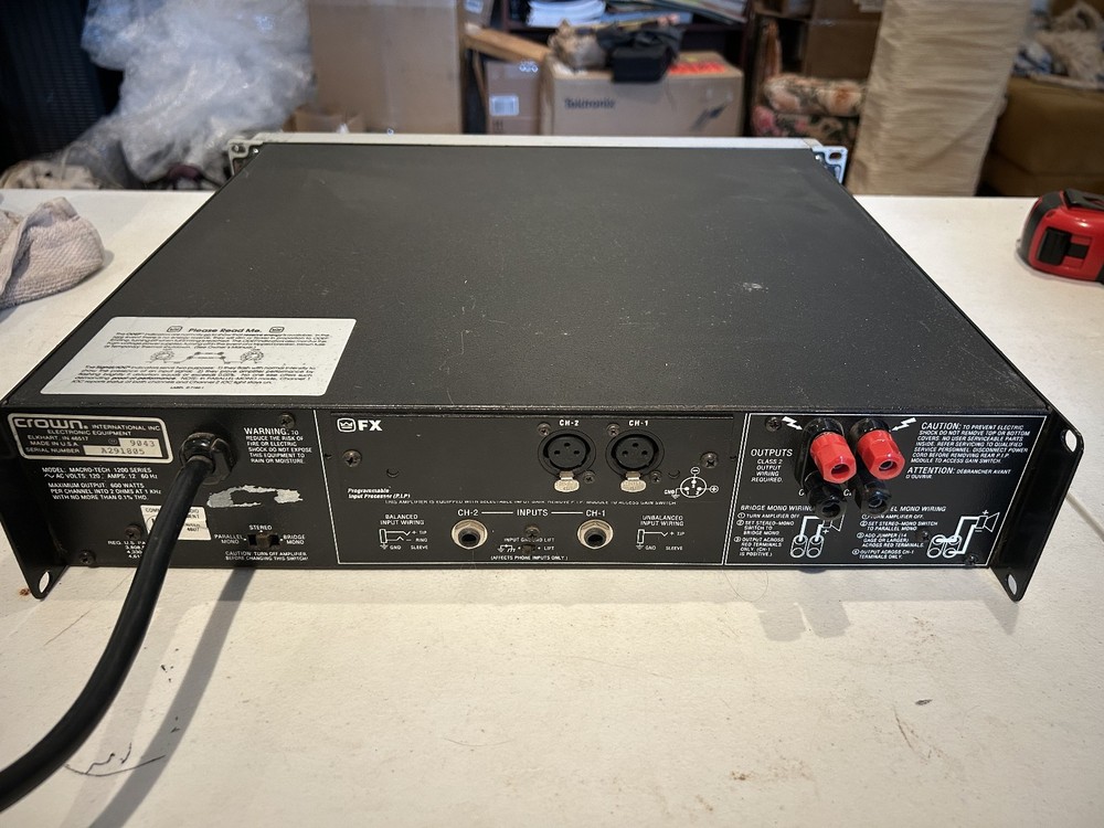 Crown Macro-Tech 1200 2-Channel Power Amplifier