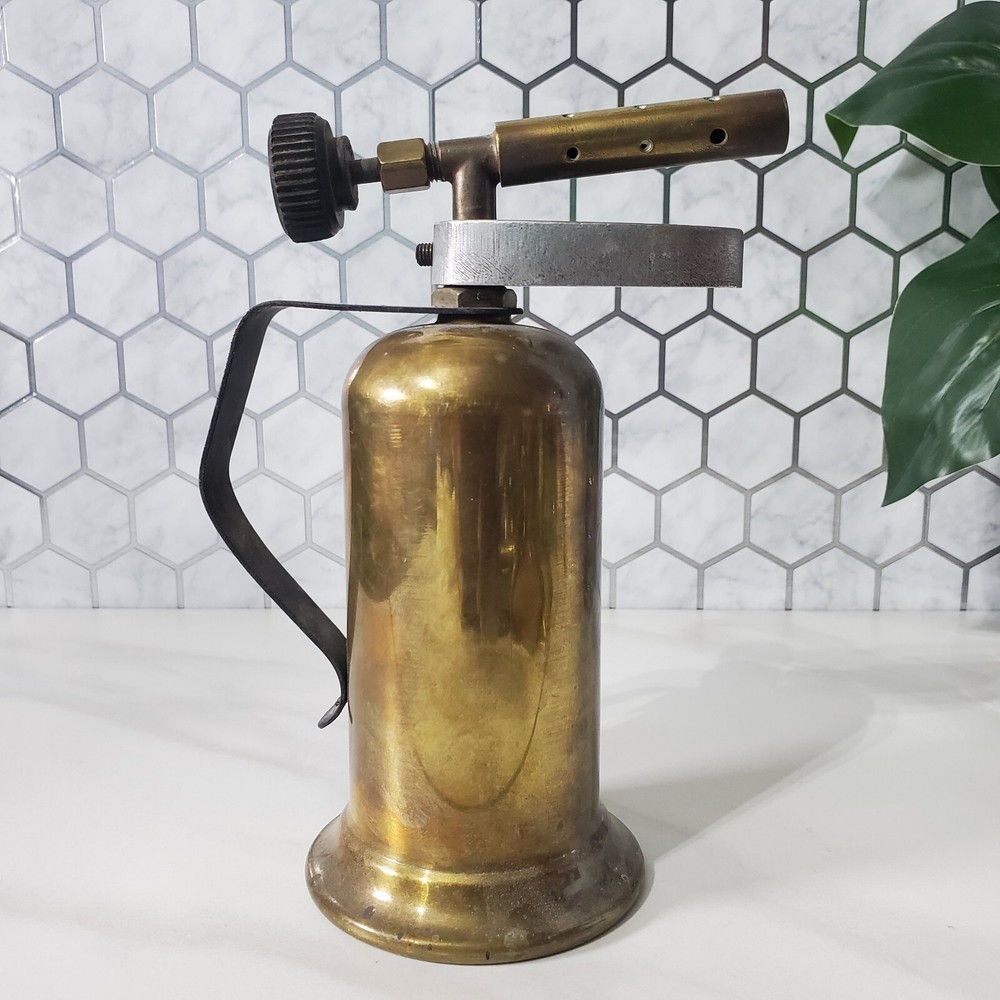 Vintage Brass Gasoline Blow Torch