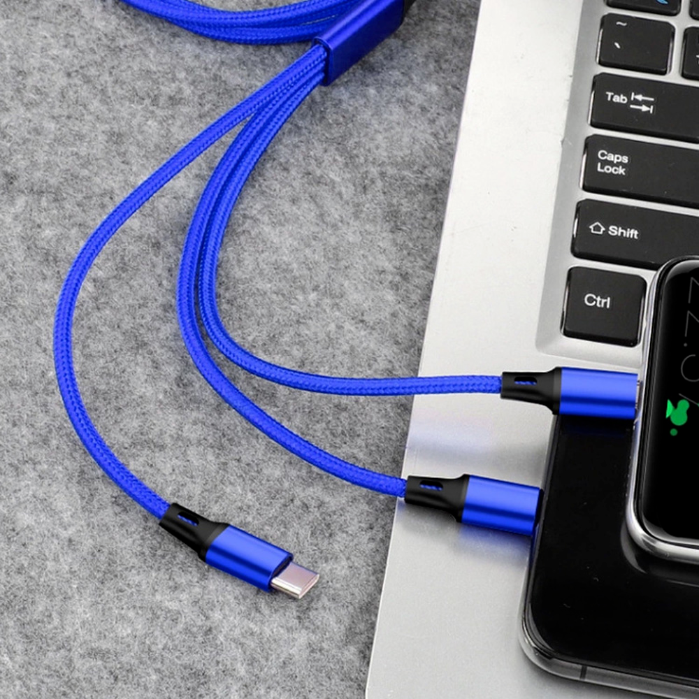 3 in 1 Fast USB Charging Cable Universal Multi Function Cell Phone Charger Cord