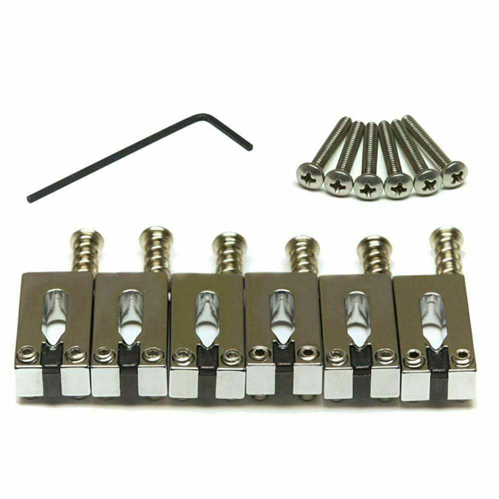 PG-8001-0C Graph Tech String Saver Classics Saddles Strat and Tele Offset Chrome