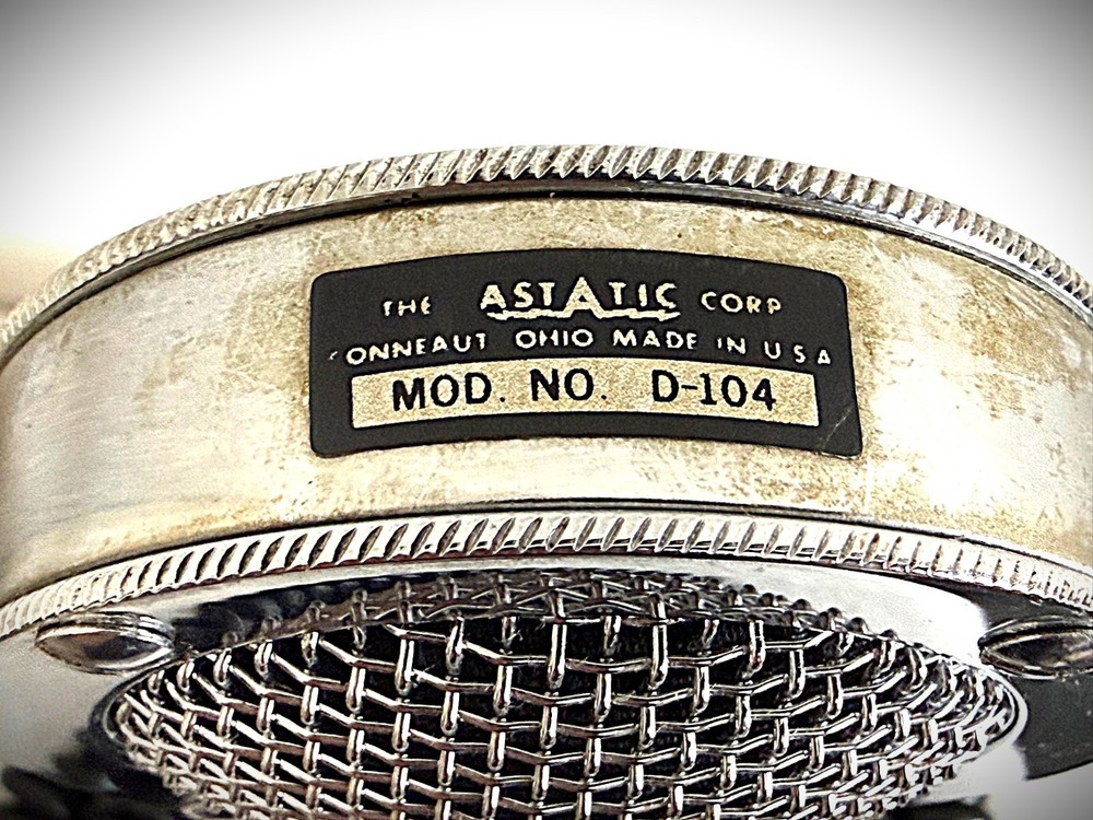 Vintage 1950's Astatic D-104 Dynamic Microphone-modified, working great (d2)