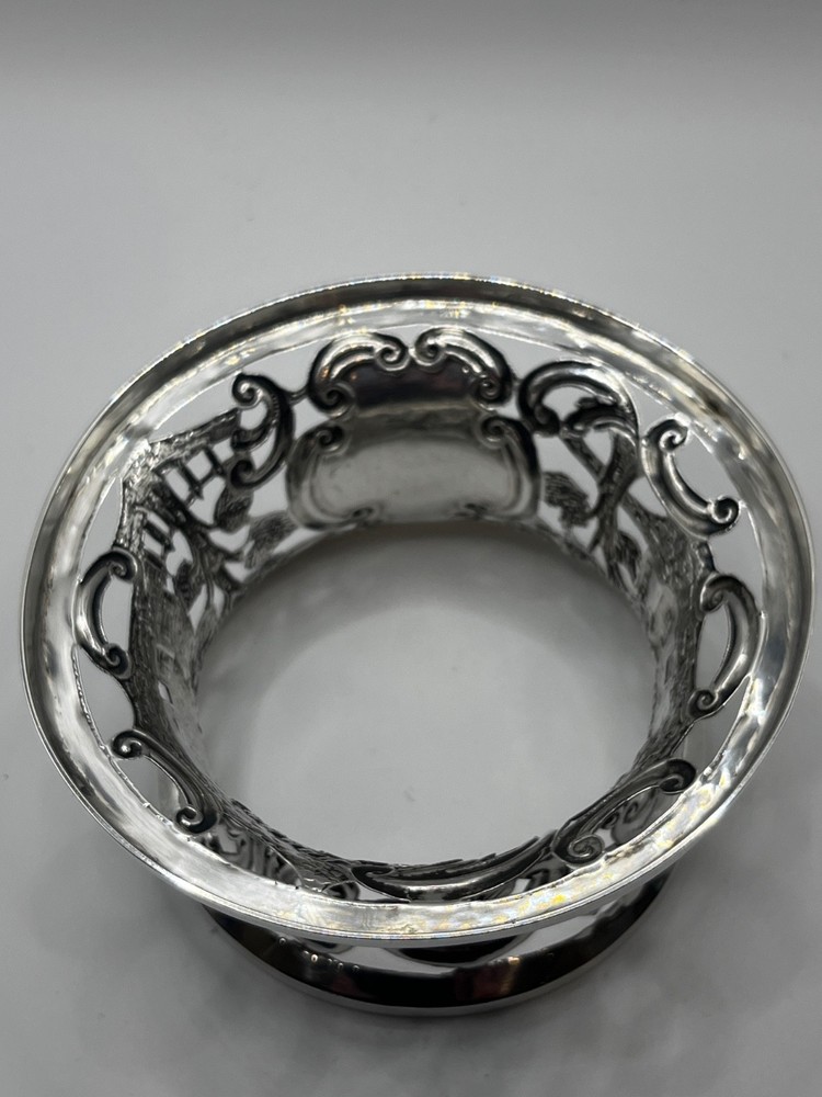 Irish Solid silver potato ring Dublin 1907 Castle and cottage E Johnson Ltd