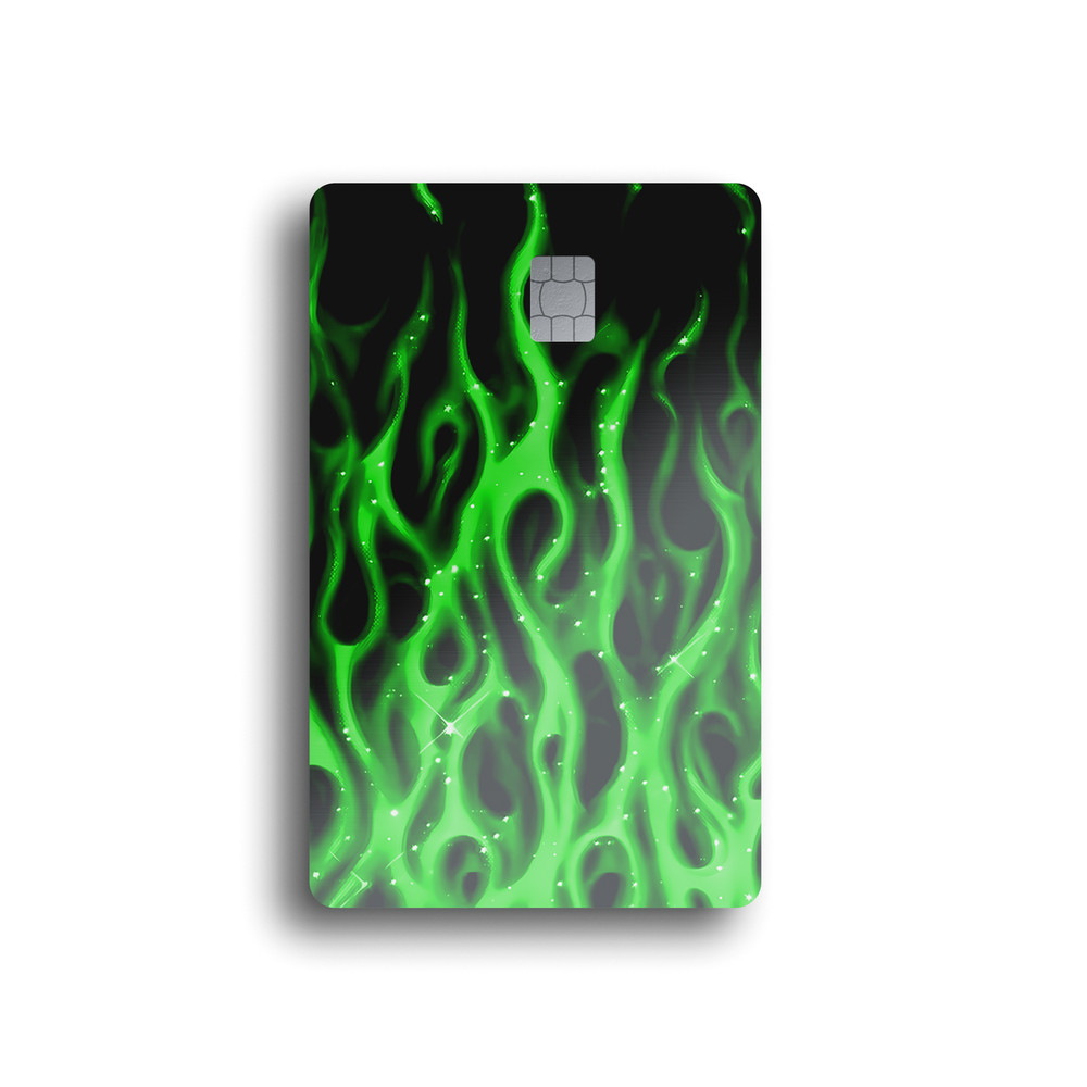 Midnight Flames Card Skin (GREEN)