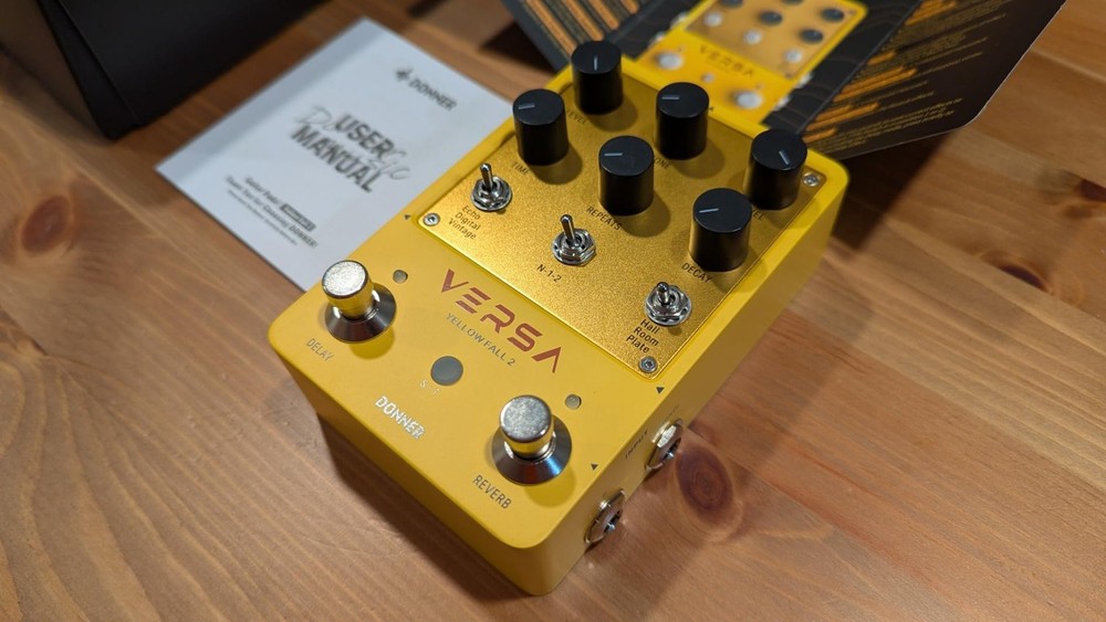 Donner Yellow Fall II Effect Pedal Delay & Reverb Combo Effect Echo Digital Mode