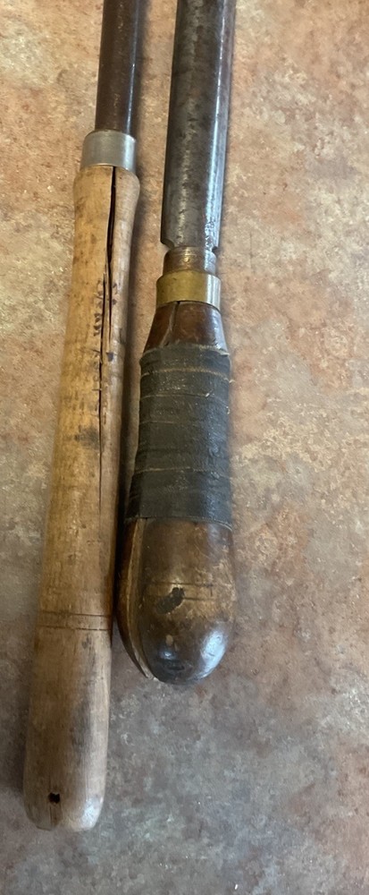 Woodworking Gouges Lot Of Two Unbranded Used