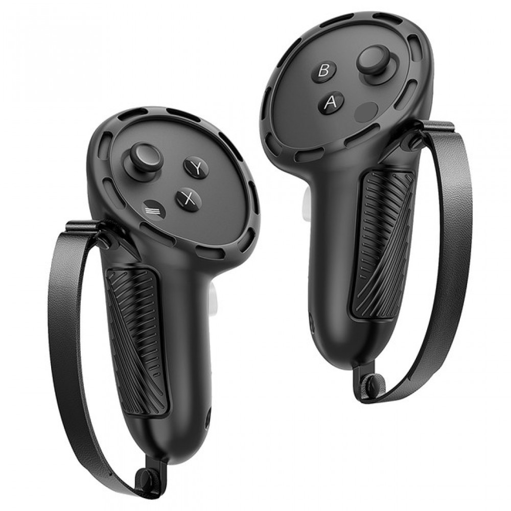 Silicone Handle Cover with Knuckle Straps for Meta Quest 3S/Quest 3