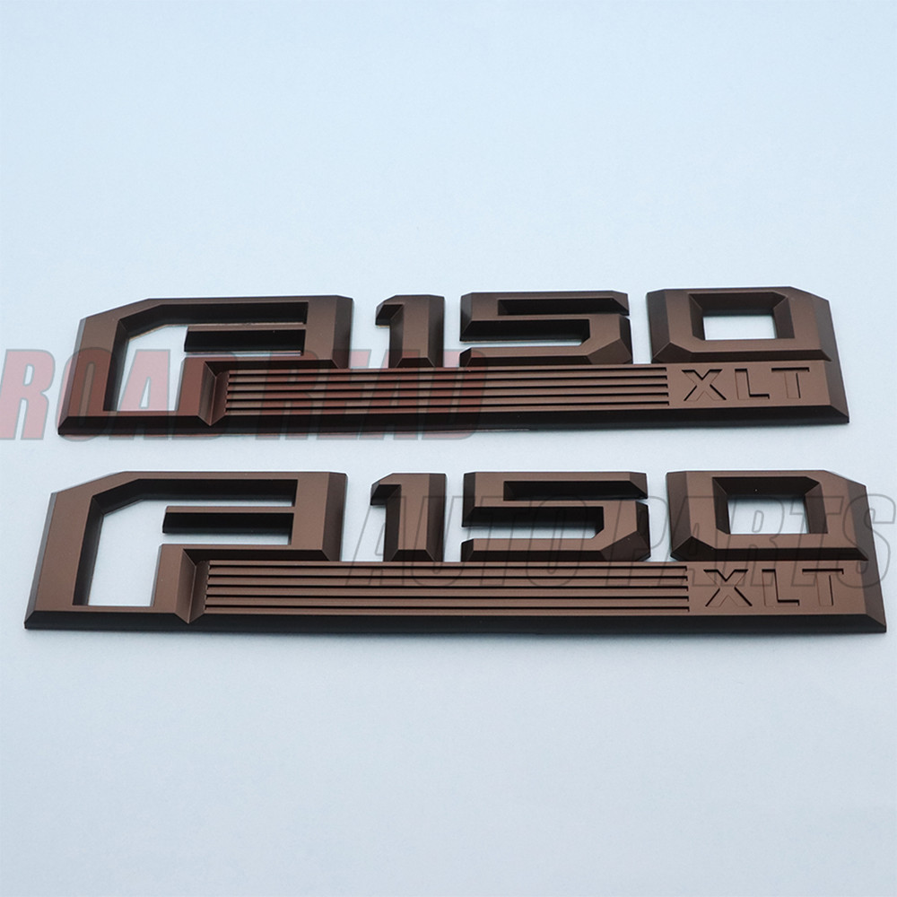 2PCS Fender Emblems For XLT 2015-2020 Replacement Badges Matte Black