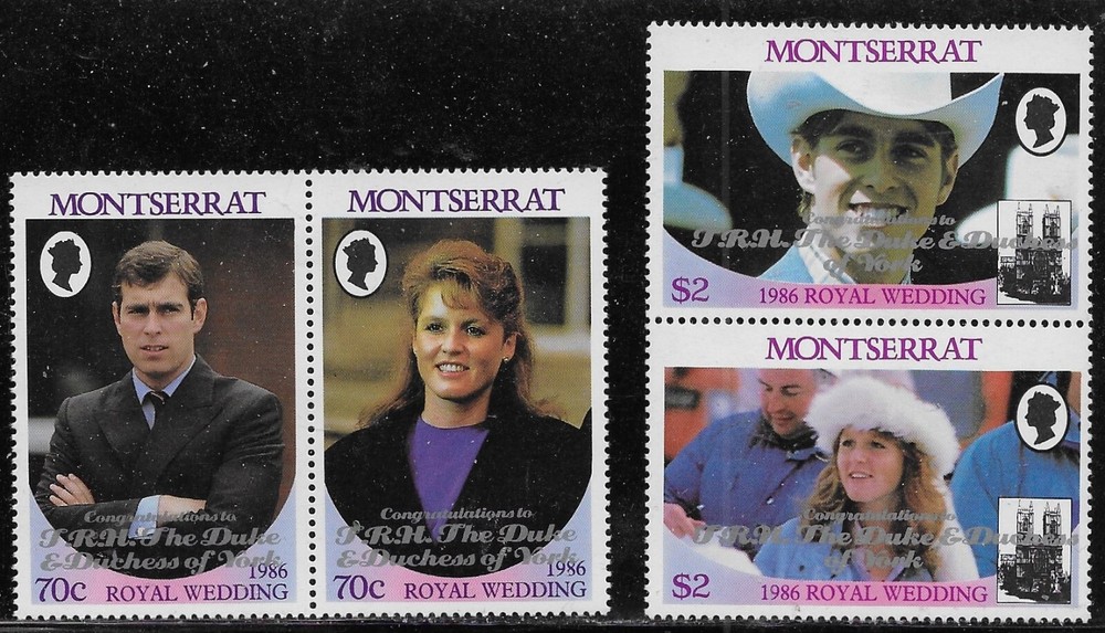 Montserrat Scott #'s 628 - 629 MNH