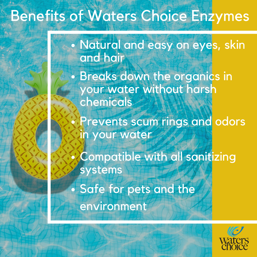 Waters Choice 16 oz. Pool Enzyme Concentrate - All Natural Weekly Application
