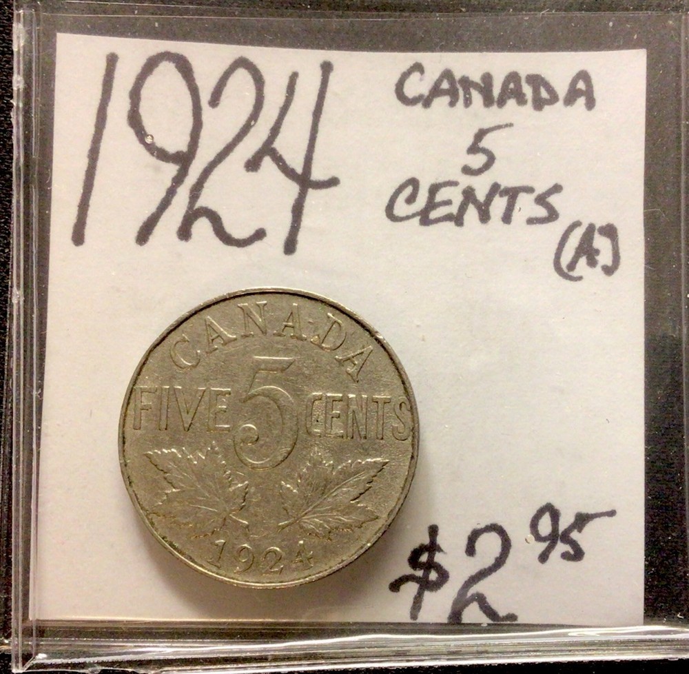 1924 Canada 5 Cents! ENN Coins