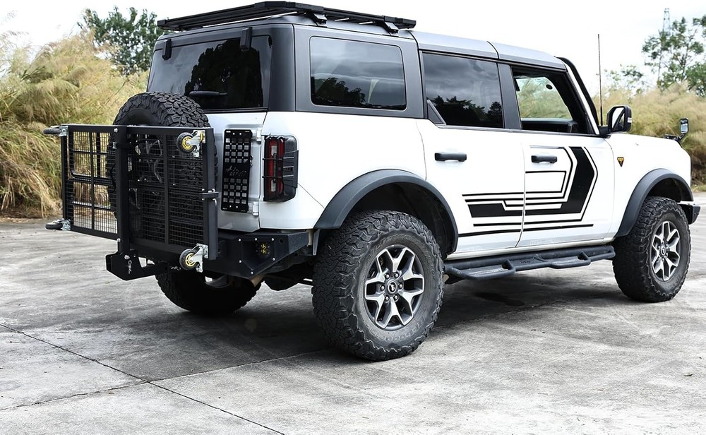 750 Lbs Foldable Hitch Mount Cargo Carrier with Wheels & Handle Heavy Duty