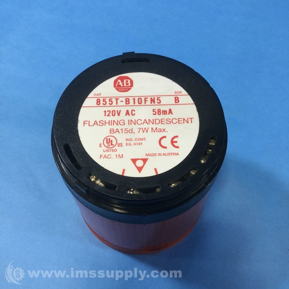 Allen Bradley 855T-B10FN5 Control Tower, Stack Light USIP