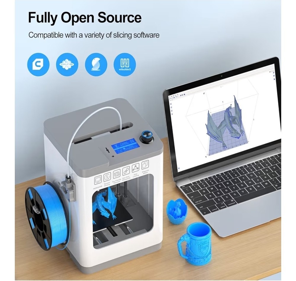 ENTINA- Tina2 Basic 3D Printer- NEW WHITE