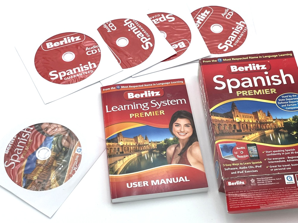 Berlitz Spanish Premier Learning Software For Mac, Windows XP, Vista, And 7