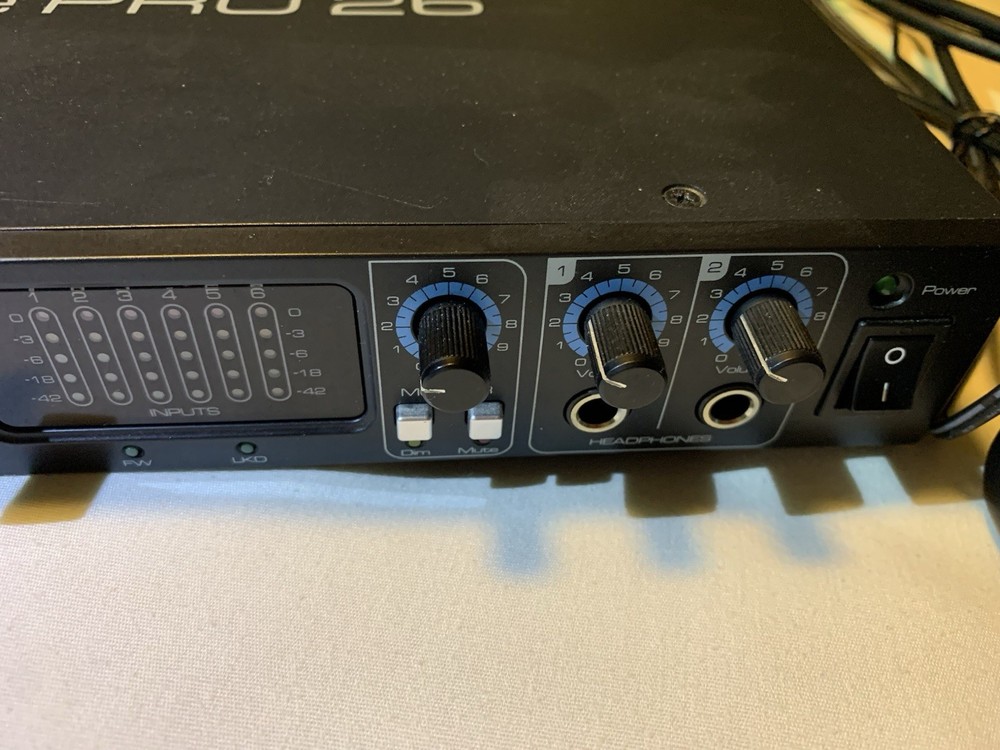 Focusrite Saffire PRO 26 Firewire Digital Audio Interface Power Cords WORKING