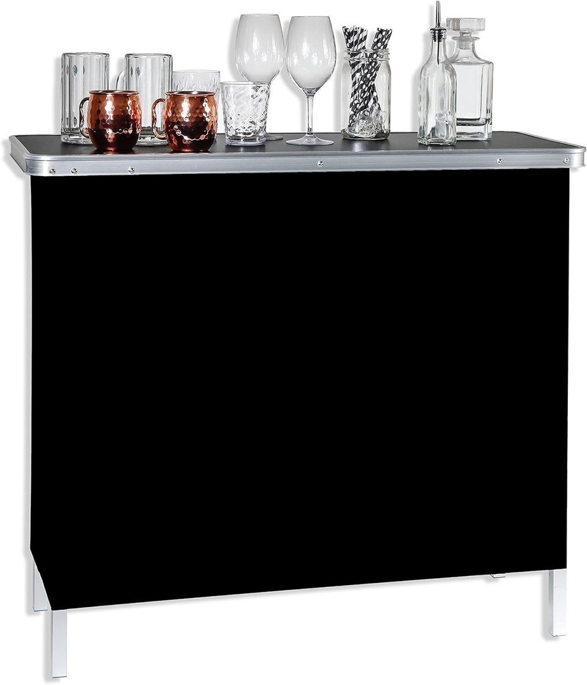 Collapsible Bar Console Table Shelf Portable Patio Kitchen Table With Carry Case