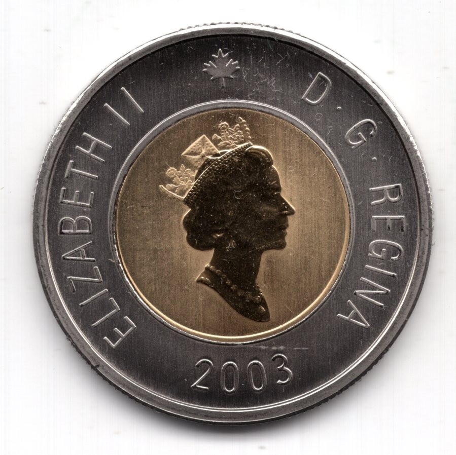 2003 Canada Specimen $2 Toonie Coin