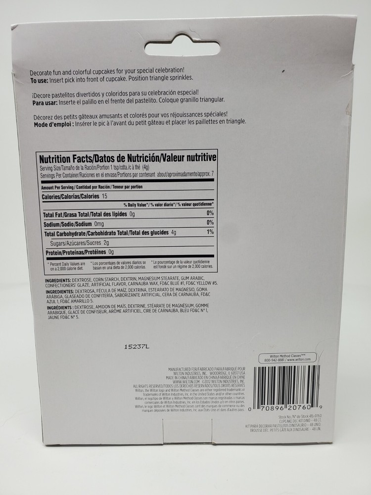 Wilton Dinosaur Cupcake Decorating Kit NEW for 24 cupcakes
