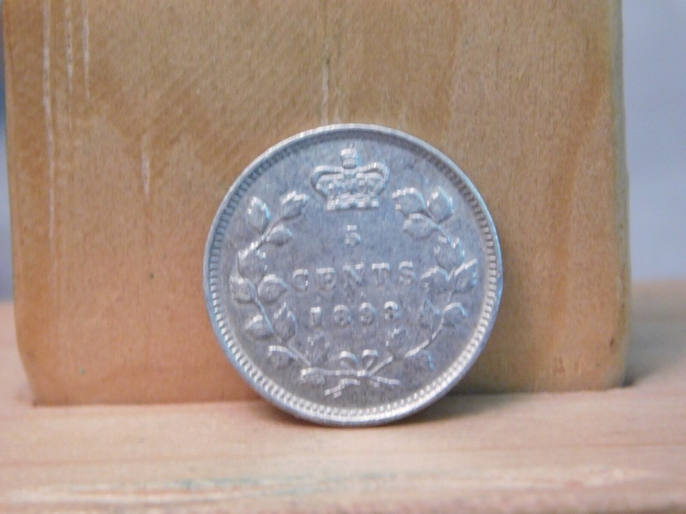 Canada 1893 5 cents silver