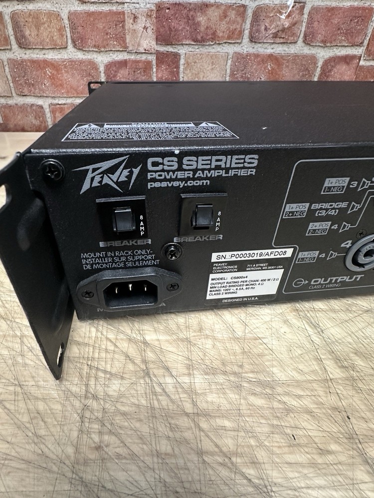 peavey cs 800x4 4 Channels Power Amplifier