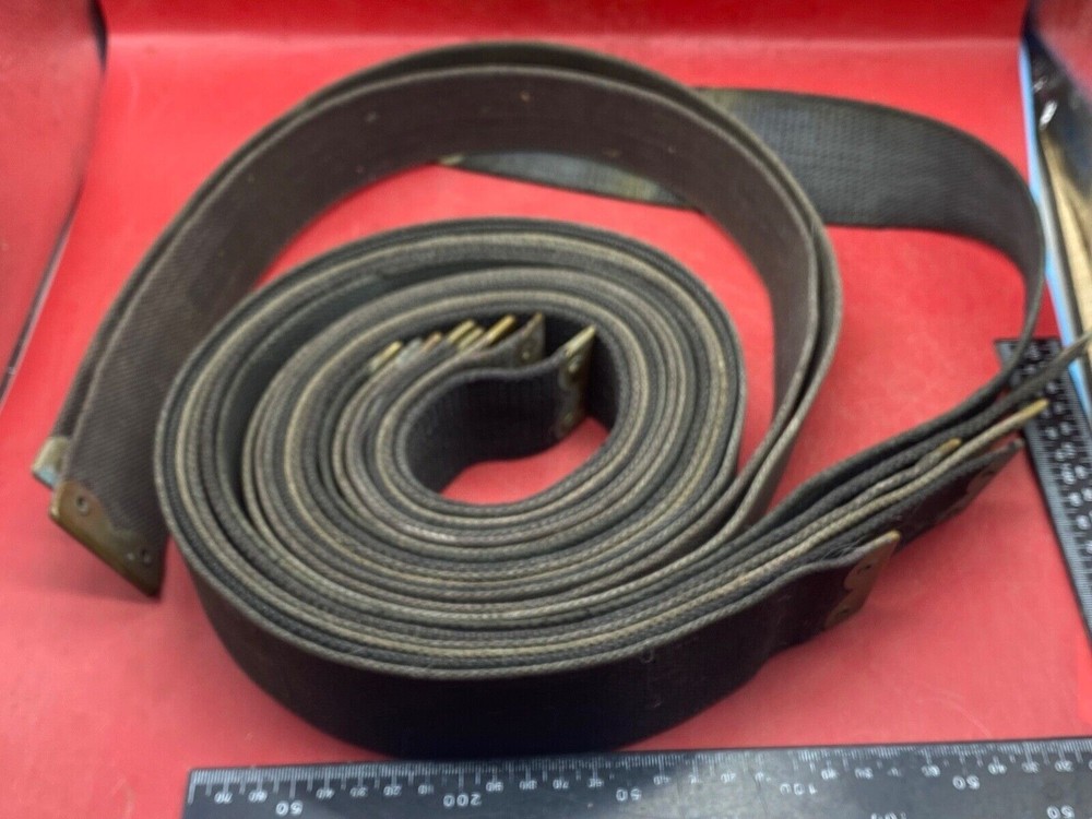 Original WW1 British Army 1908 Pattern Equipment Straps - Approx 49" Long