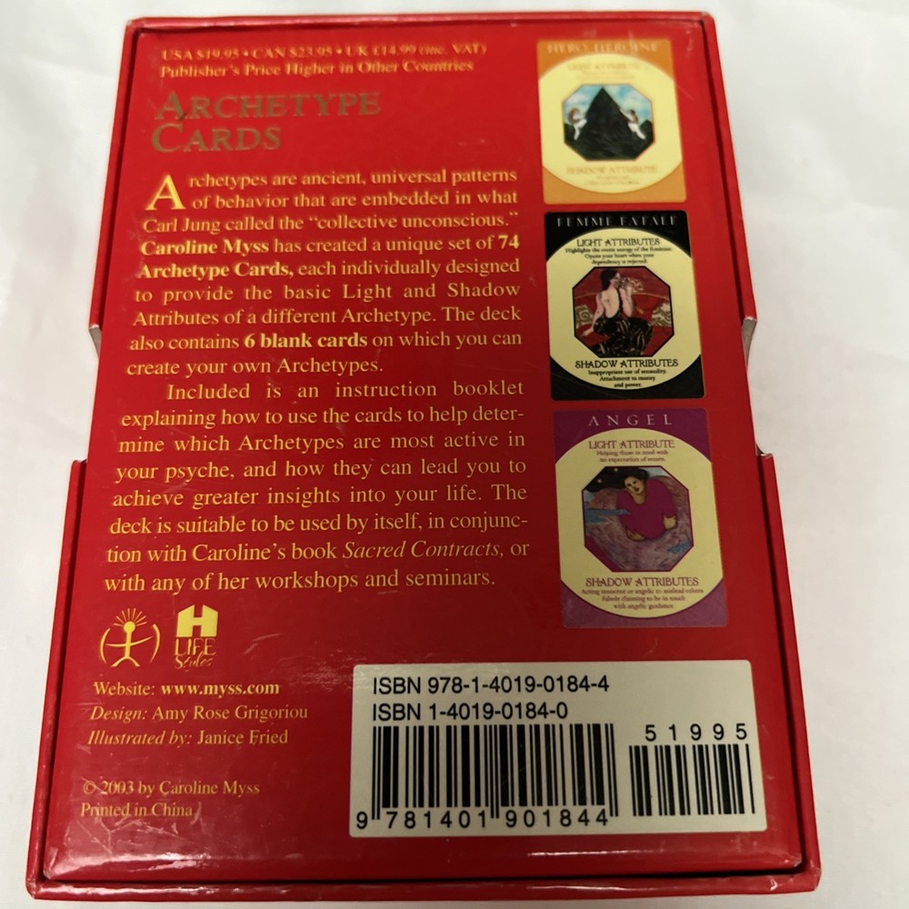 Caroline Myss Archetype Cards Divination 2003