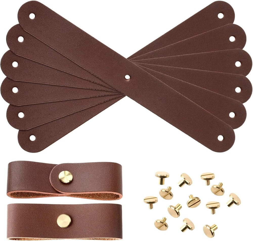Chunful 6 Pcs Halter Breakaway Replacement Strap Brown