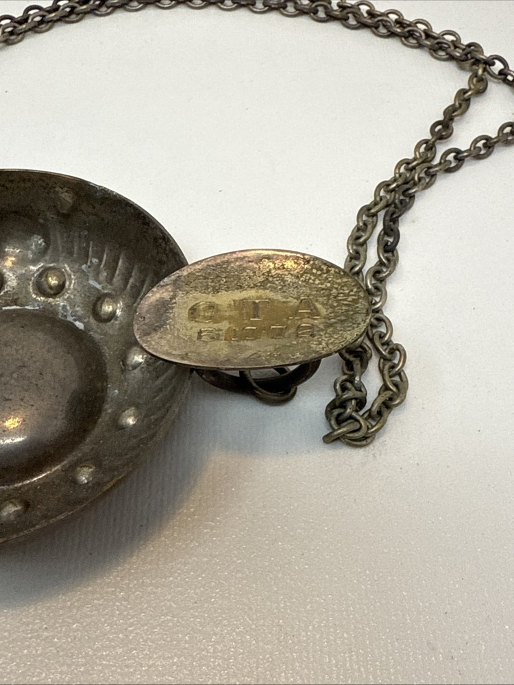 Silverplated Tastevin Wine Tasting Cup and Chain