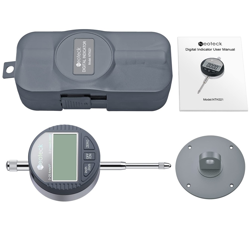 Neoteck 1''/25.4mm | Digital Probe Indicator-Silver+Black