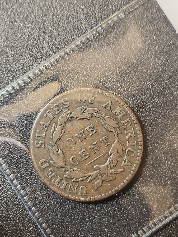 1819/8 CORONET HEAD LARGE CENT #0370