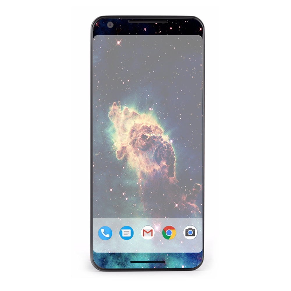 Google Pixel 2 Skins Decal Wrap Nebula 2 space galaxy